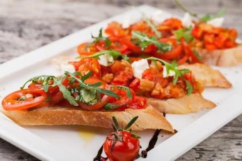 Bruschettas Stock Photos