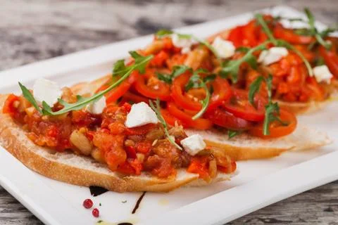 Bruschettas Stock Photos