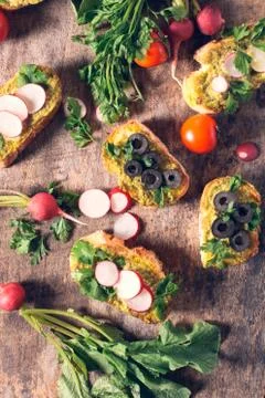 Bruschettas time Stock Photos