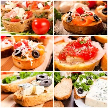 Bruschettas time Stock Photos