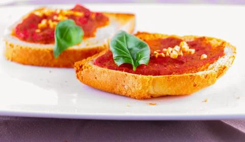 Bruschette Stock Photos