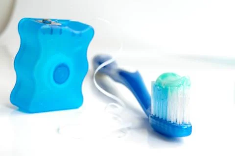 Brush and floss Stock Photos