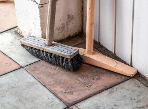 Brush and mop Stock Photos
