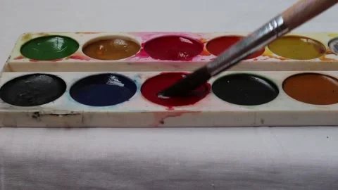 Brush and paint Stock Footage 114319476