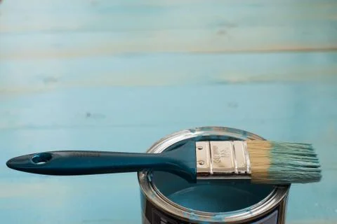 Brush and paint Foto stock