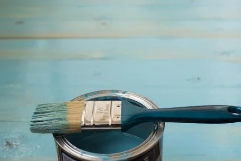 Brush and paint Stock Photos