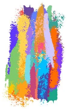 Brush and splash vector design background Illustrazione stock