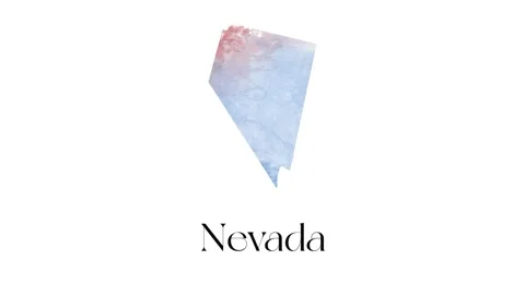 Brush animated map showing the state of Nevada from the united state of america 스톡 동영상 150763357