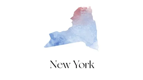 Brush animated map showing the state of New York from the united state of Stock Footage 150766542