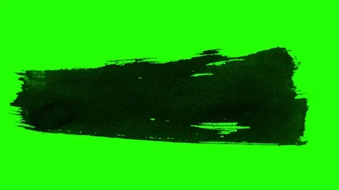 Brush animation on green screen background Stock Footage 121357611