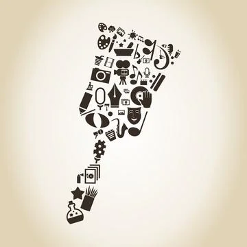 Brush art Stock Photos