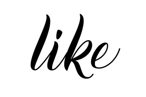 Like brush calligraphy Stock Illustration