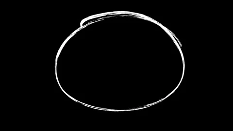 Brush circle bold minimal contrast 스톡 동영상 333566811