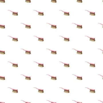 Brush for cleaning pattern Illustrazione stock