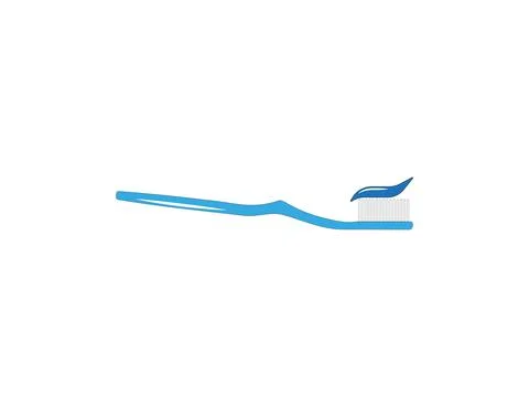 Brush, cleaning, toothbrush, toothpaste icon. Vector illustration. Stock Illustration