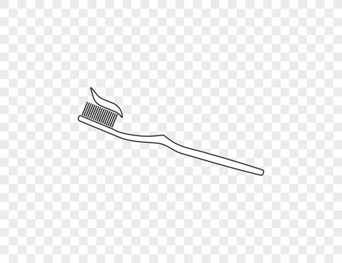 Brush, cleaning, toothbrush, toothpaste icon. Vector illustration. Stock Illustration