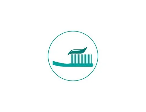 Brush, cleaning, toothbrush, toothpaste icon. Vector illustration. Stock Illustration