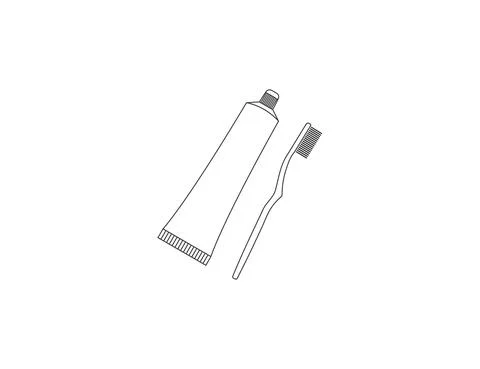 Brush, cleaning, toothbrush, toothpaste icon. Vector illustration. 스톡 일러스트