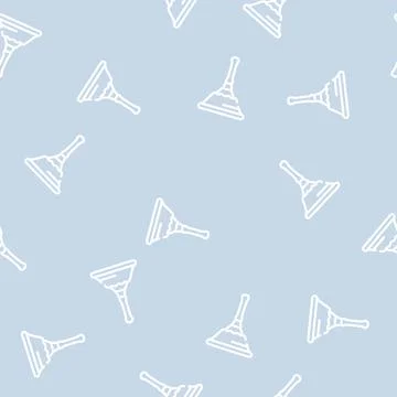 Brush for cleaning windows line vector seamless pattern Stockillustratie