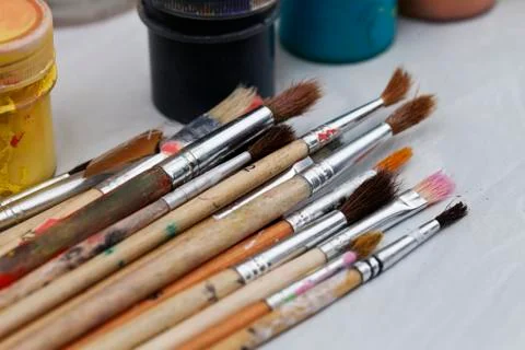 Brush close-up Stock Photos