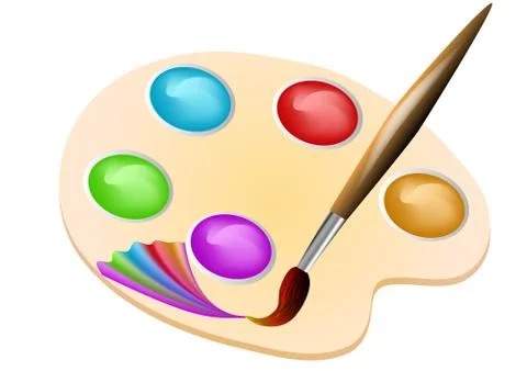 Brush color Stock Illustration