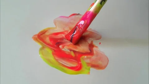Brush Color Paint Draw Stock Footage 84384955