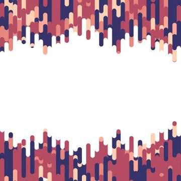 Brush coral lines background Stock Illustration