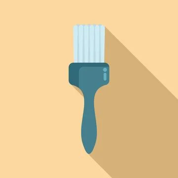 Brush cosmetology icon flat vector. Tutorial step beauty 库存插图