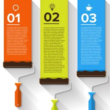Brush Device Infographic Stock Illustration