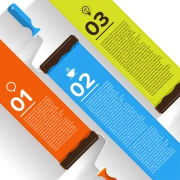 Brush Device Infographic Stock Illustration