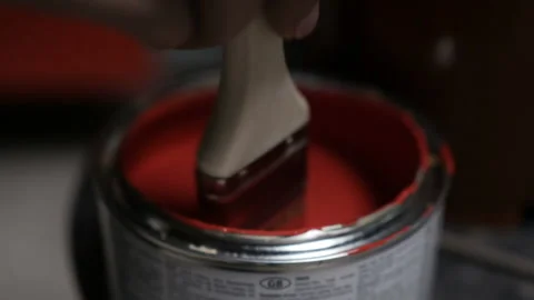 Brush dipped in paint Stock Footage 105998057