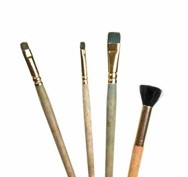 Brush drawing Foto stock