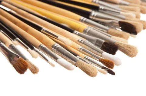 Brush drawing Foto stock