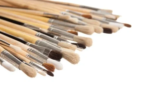 Brush drawing 스톡 사진