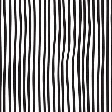 Brush drawn thin vertical lines seamless pattern. 스톡 일러스트