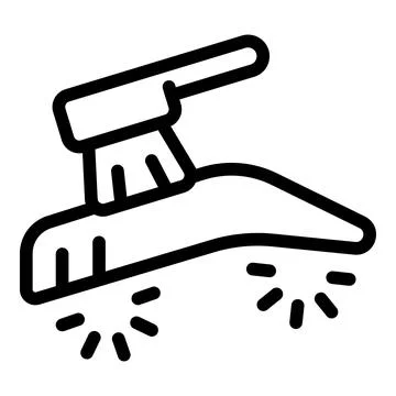 Brush eyebrow correction icon outline vector. Beauty body Stock Illustration