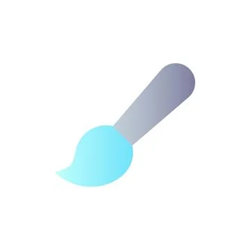 Brush flat gradient color ui icon 스톡 일러스트