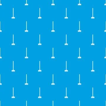 Brush for a floor pattern seamless blue 库存插图
