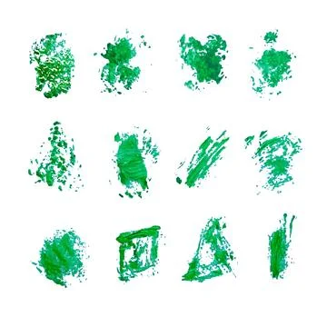 Brush green 06 Stock Illustration