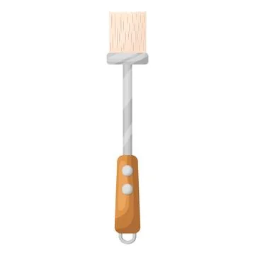 A brush for the grill. Vector illustration on a white background Stock Illustration