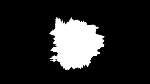 Brush Grunge on Black Background with Alpha Channel, Perfect for Titles or Text  Video stock 303196689