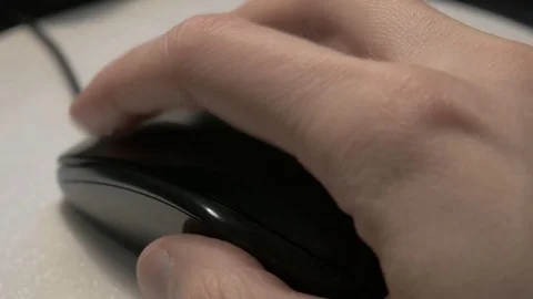 Brush hands on a mouse Stock Footage 71224269