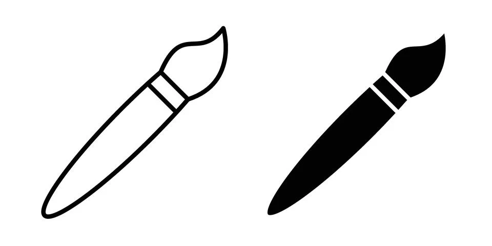 Brush icon concept. best for web design Ilustração Stock