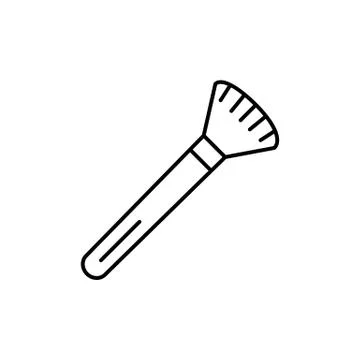 Brush icon element of make up icon for mobile concept and web apps. Thin line Stock Illustration