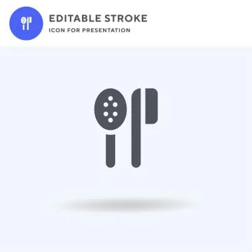 Brush icon vector, filled flat sign, solid pictogram isolated on white, logo  Stock Illustration