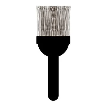 Brush icon on white. Stock Illustration