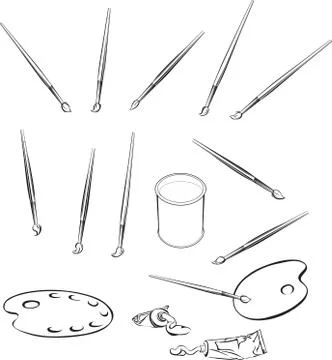 Brush Stock Illustration