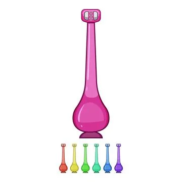 Brush kid toothbrush cartoon vector graphic Stock Illustration
