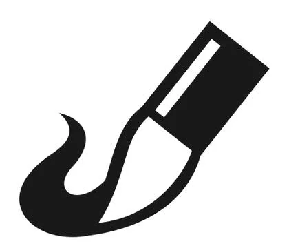 Brush logo vector. Isolated on white background. Paint brush symbol. Artist, Stock Illustration