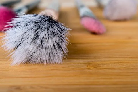 Brush for Make up and cosmetics Stock Photos